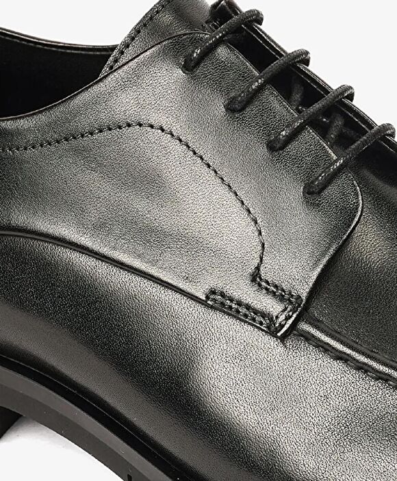 Erkek Siyah Hakiki Deri Klasik Ayakkabı