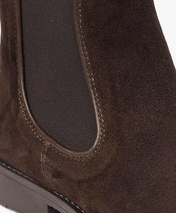 Erkek Kahverengi Hakiki Deri Chelsea Bot