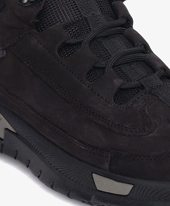 Erkek Siyah Hakiki Deri Sneaker Bot