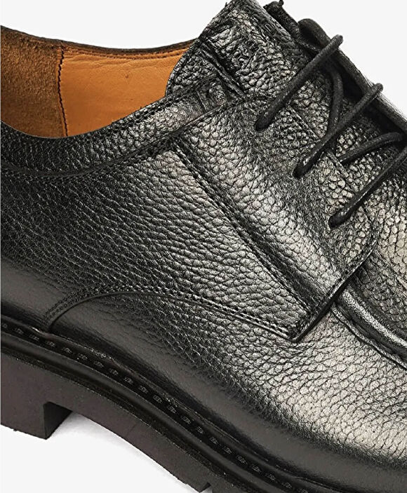 Erkek Siyah Hakiki Deri Casual Ayakkabı