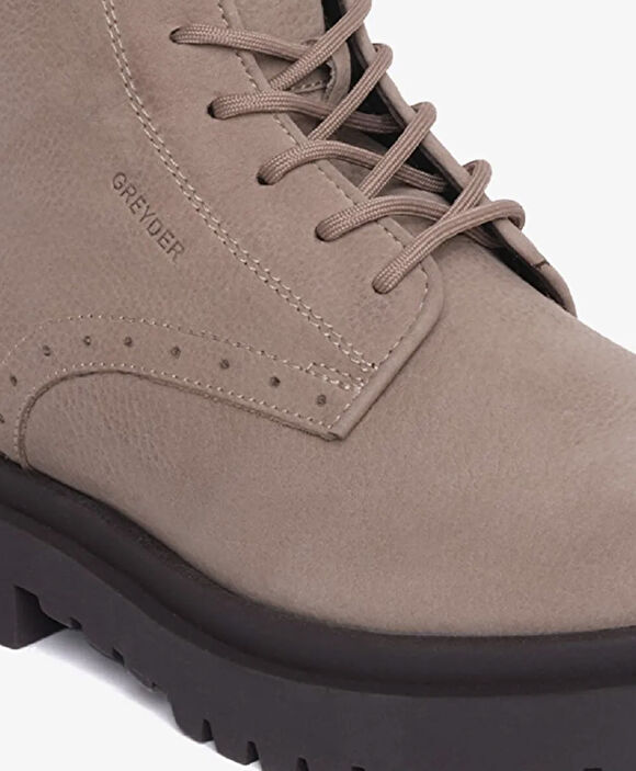 Erkek Koyu Vizon Hakiki Deri Klasik Bot