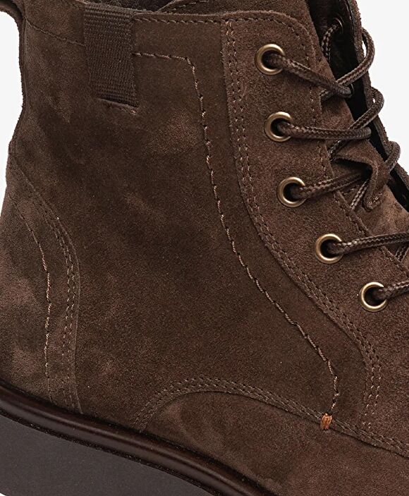 Erkek Kahverengi Hakiki Deri Günlük Bot