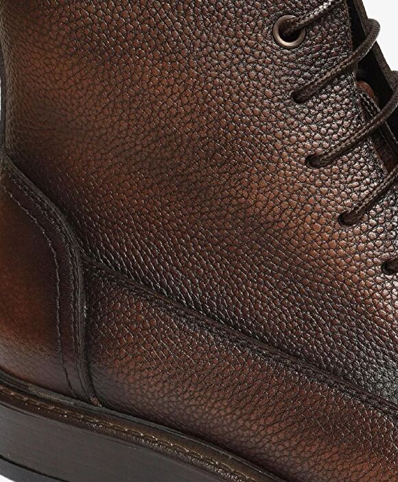 Erkek Kahverengi Hakiki Deri Günlük Bot