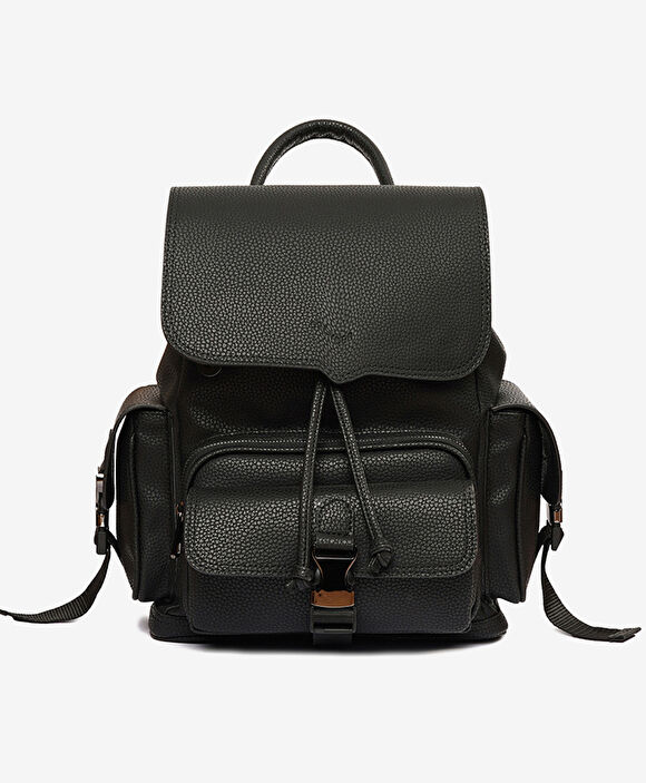 Kadın Siyah Tek Bölmeli Sırt Çantası