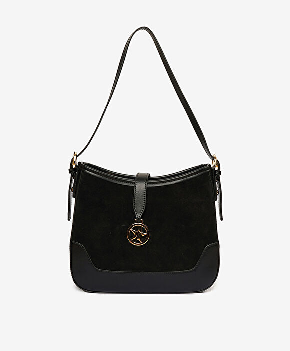 Kadın Siyah Tek Bölmeli Omuz Çantası