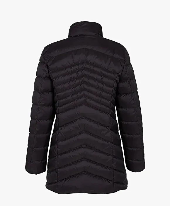 Kadın Siyah Suya Dayanıklı Kaz Tüyü Mont