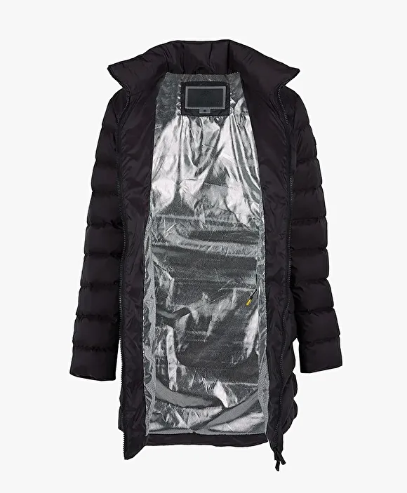 Kadın Siyah Suya Dayanıklı Kaz Tüyü Mont