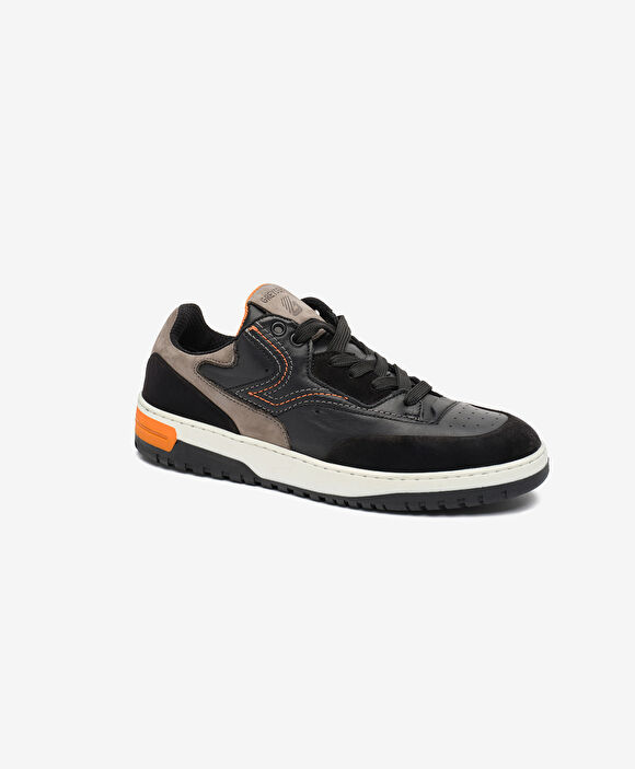 Erkek Siyah Hakiki Deri Sneaker Ayakkabı