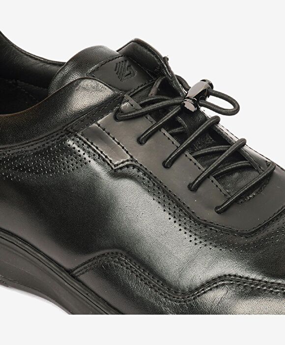 Erkek Siyah Hakiki Deri Comfort Ayakkabı