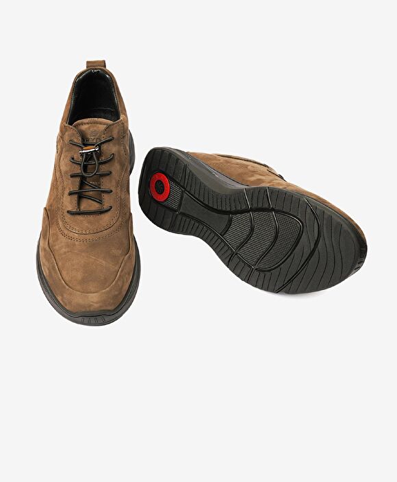 Erkek Duman Nubuk Hakiki Deri Comfort Ayakkabı