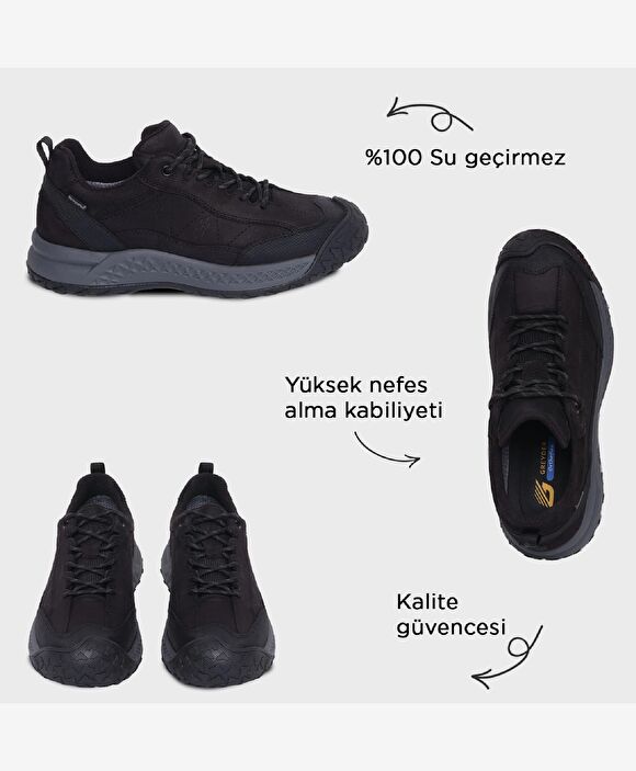 Siyah Su Geçirmez Ayakkabı