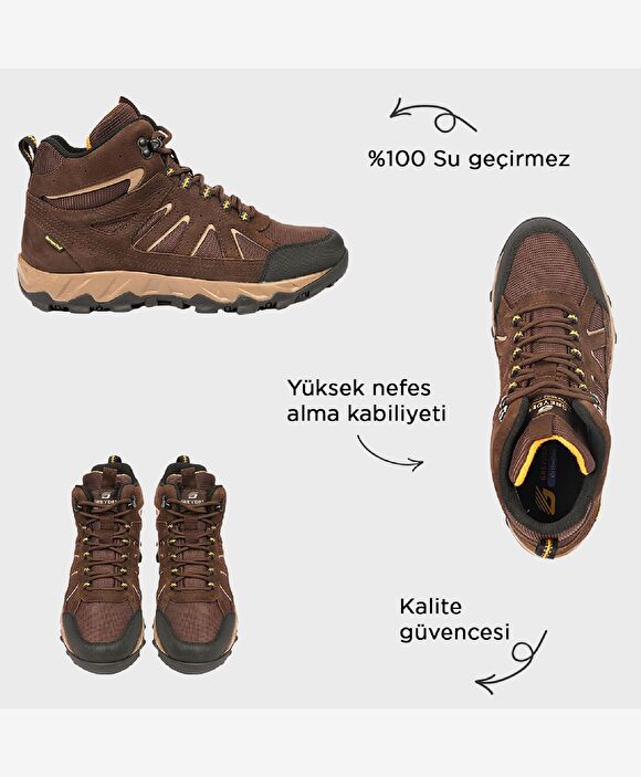 Erkek Kahverengi Su Geçirmez Bot