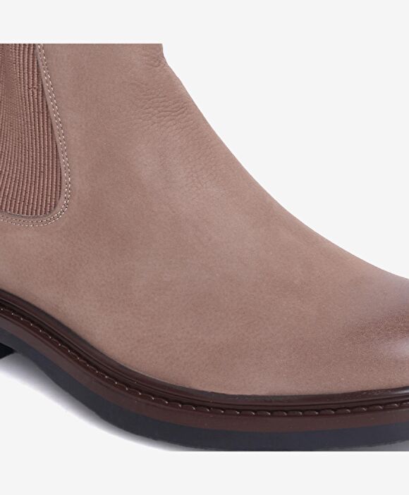 Erkek Vizon Nubuk Hakiki Deri Chelsea Bot