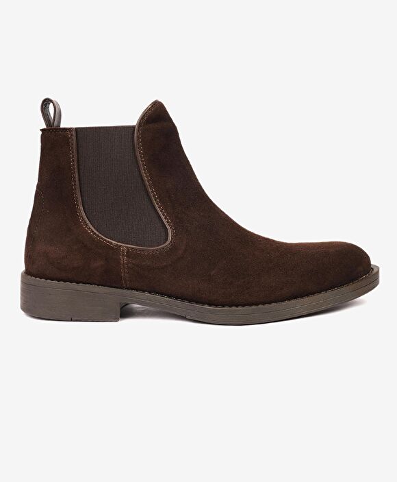 Erkek Kahverengi Hakiki Deri Chelsea Bot