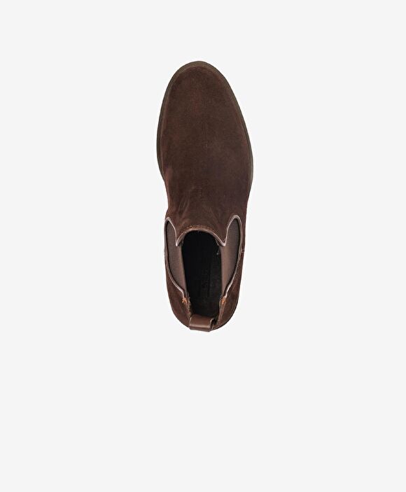 Erkek Kahverengi Hakiki Deri Chelsea Bot