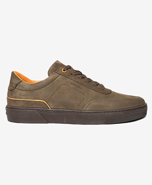 Erkek Duman Hakiki Deri Sneaker Ayakkabı