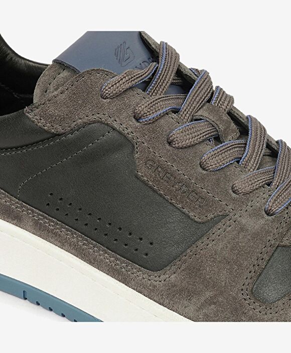 Erkek Füme Hakiki Deri Sneaker Ayakkabı