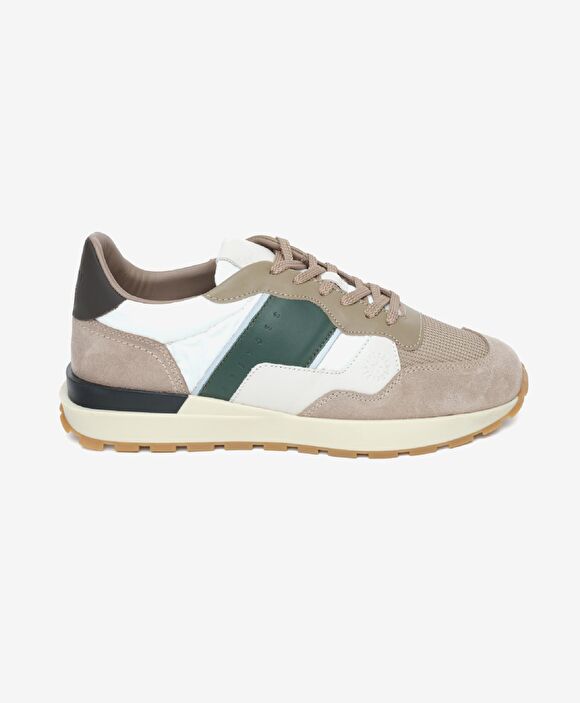Erkek Vizon Hakiki Deri Sneaker Ayakkabı