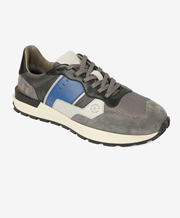Erkek Füme Hakiki Deri Sneaker Ayakkabı