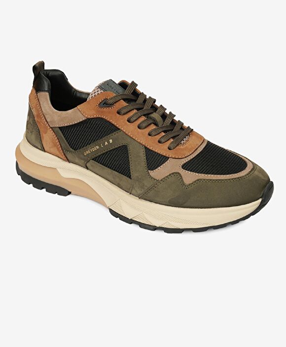 Greyder LAB Erkek Haki Kahverengi Sneaker Ayakkabı