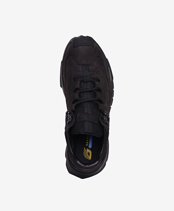 Erkek Siyah Hakiki Deri Sneaker Bot