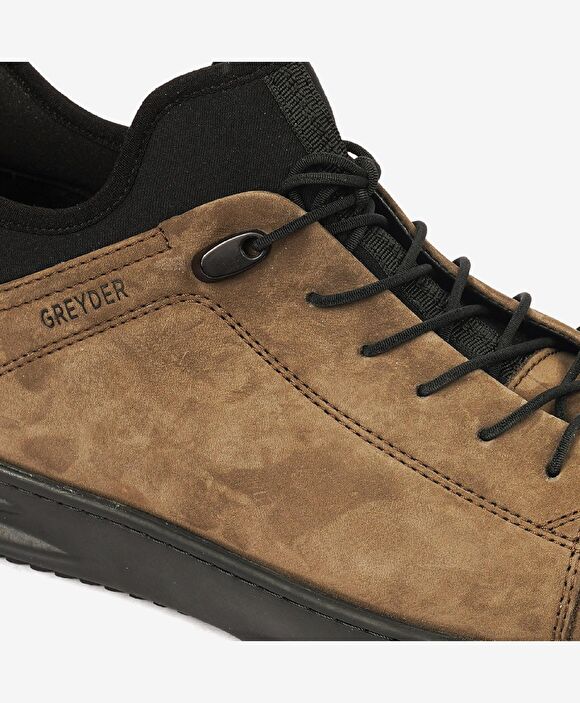 Erkek Duman Hakiki Deri Casual Ayakkabı