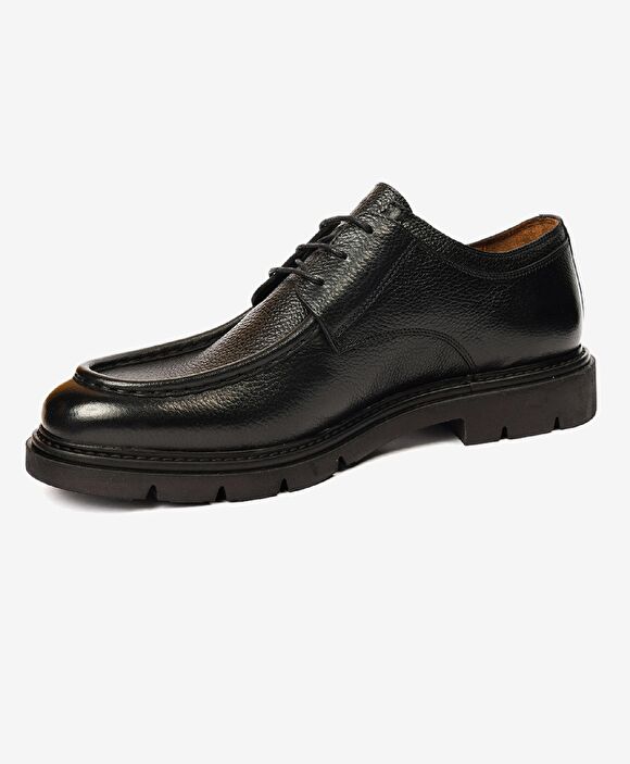 Erkek Siyah Hakiki Deri Casual Ayakkabı