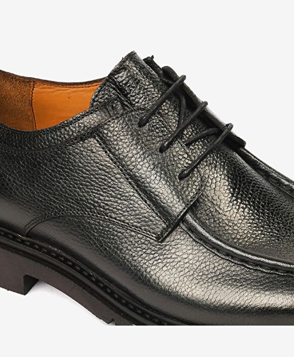 Erkek Siyah Hakiki Deri Casual Ayakkabı