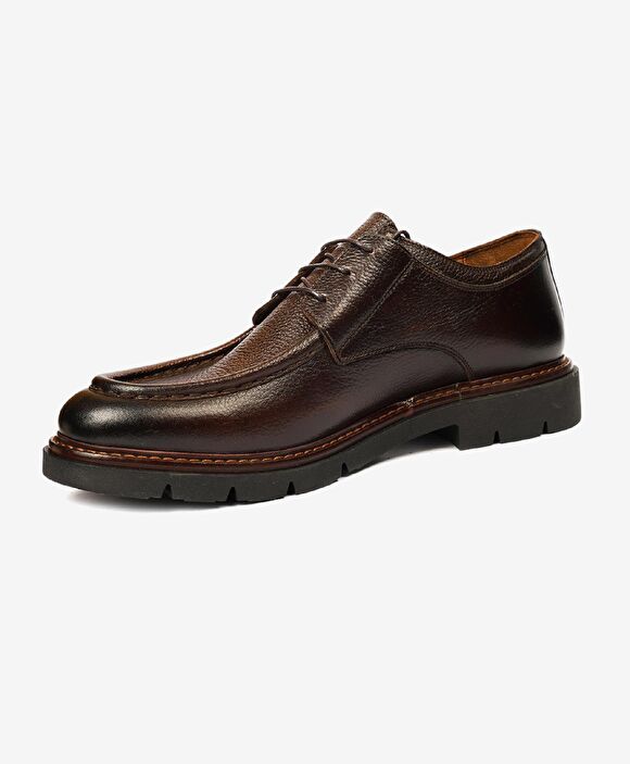 Erkek Kahverengi Hakiki Deri Casual Ayakkabı