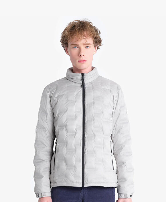 Erkek Açık Gri Su İtici Mont 4K1TM83516