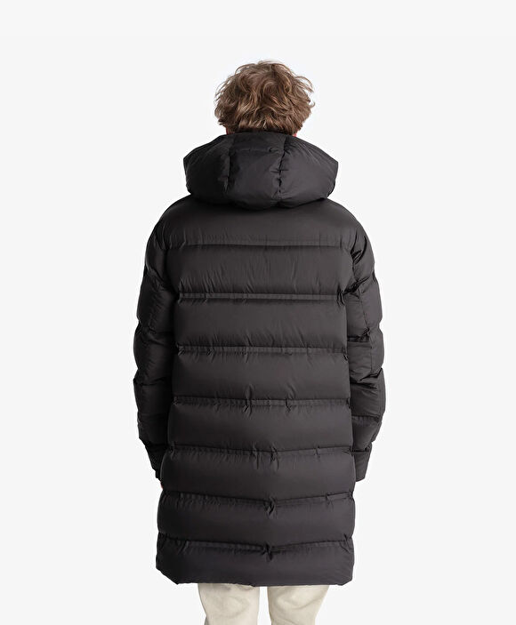 Erkek Siyah Suya Dayanıklı Kaz Tüyü Mont