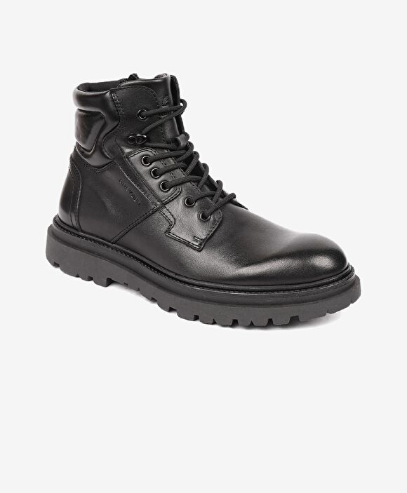 Erkek Siyah Hakiki Deri Günlük Bot