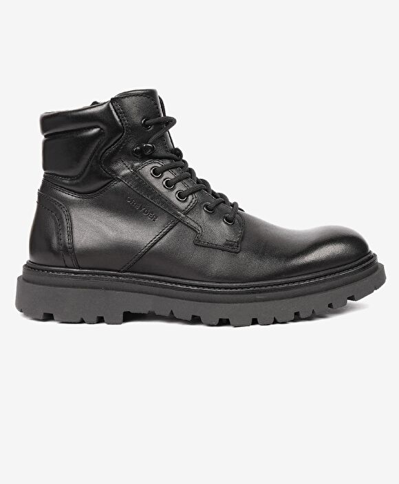 Erkek Siyah Hakiki Deri Günlük Bot