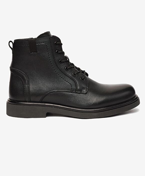 Erkek Siyah Hakiki Deri Günlük Bot