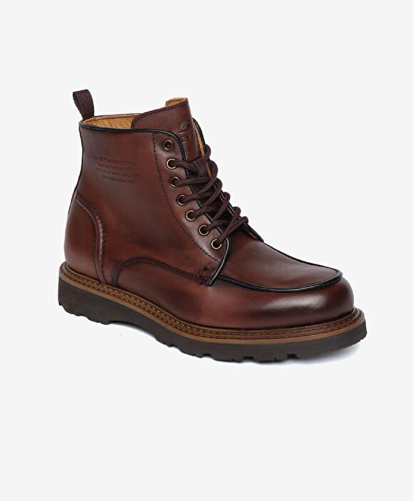 Erkek Kahverengi Hakiki Deri Günlük Bot