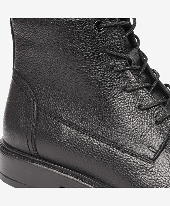 Erkek Siyah Hakiki Deri Günlük Bot