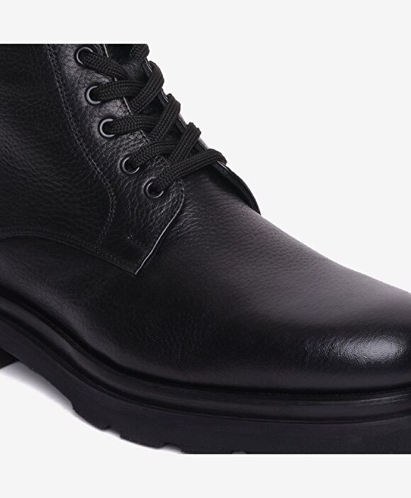 Erkek Siyah Hakiki Deri Günlük Bot