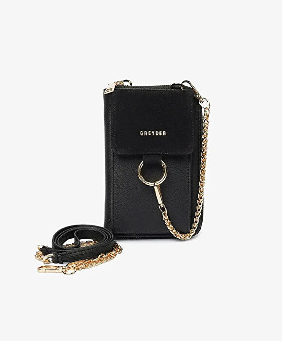 Kadın Siyah Mıknatıslı Çapraz Çanta