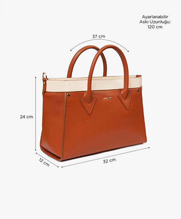 Kadın Taba Tek Bölmeli Kol Çantası