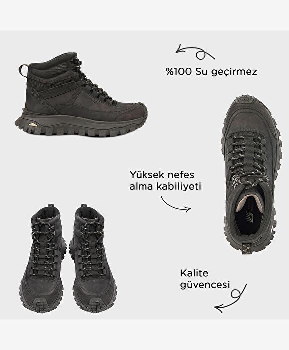 Kadın Siyah Su Geçirmez Bot