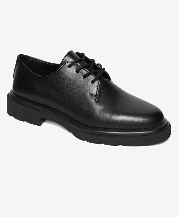 Kadın Siyah Hakiki Deri Klasik Ayakkabı