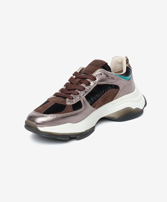 Kadın Bronz Hakiki Deri Spor Ayakkabı