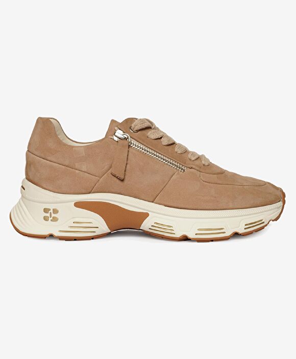 Kadın Vizon Nubuk Hakiki Deri Sneaker Ayakkabı