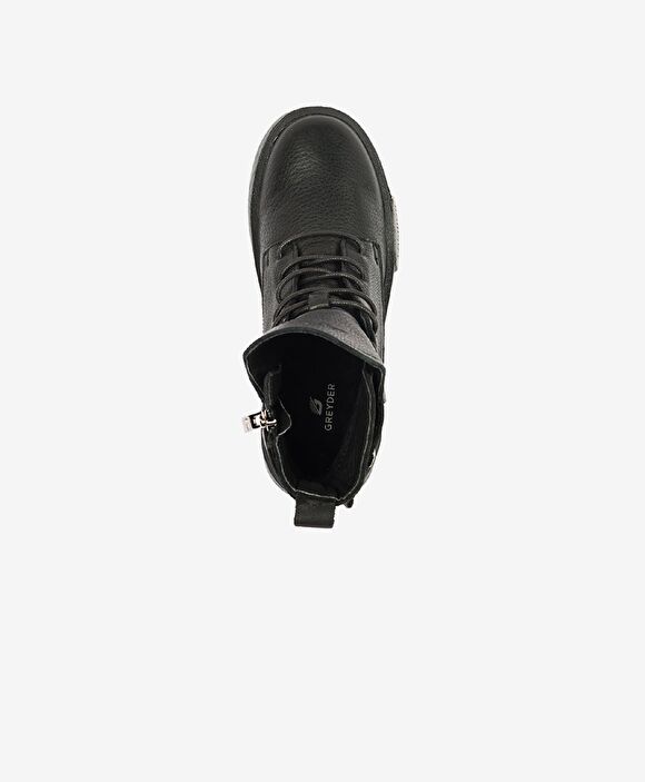 Kadın Siyah Hakiki Deri Sneaker Bot