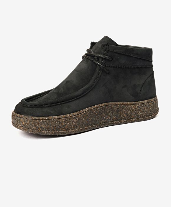 Kadın Siyah Hakiki Deri Sneaker Bot