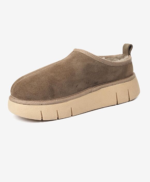 Kadın Vizon Süet Hakiki Deri Casual Ayakkabı