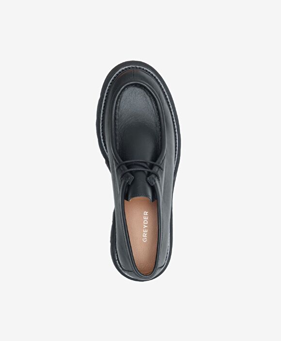 Kadın Siyah Hakiki Deri Oxford Ayakkabı