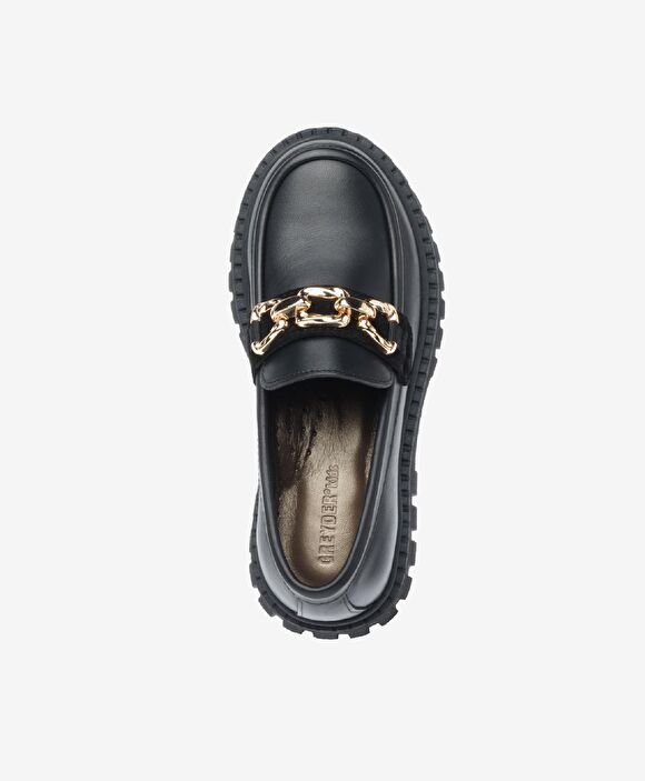 Kız Çocuk Siyah Hakiki Deri Ayakkabı