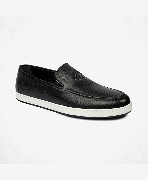 Erkek Siyah Hakiki Deri Loafer Ayakkabı