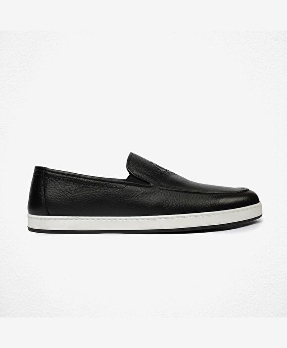 Erkek Siyah Hakiki Deri Loafer Ayakkabı